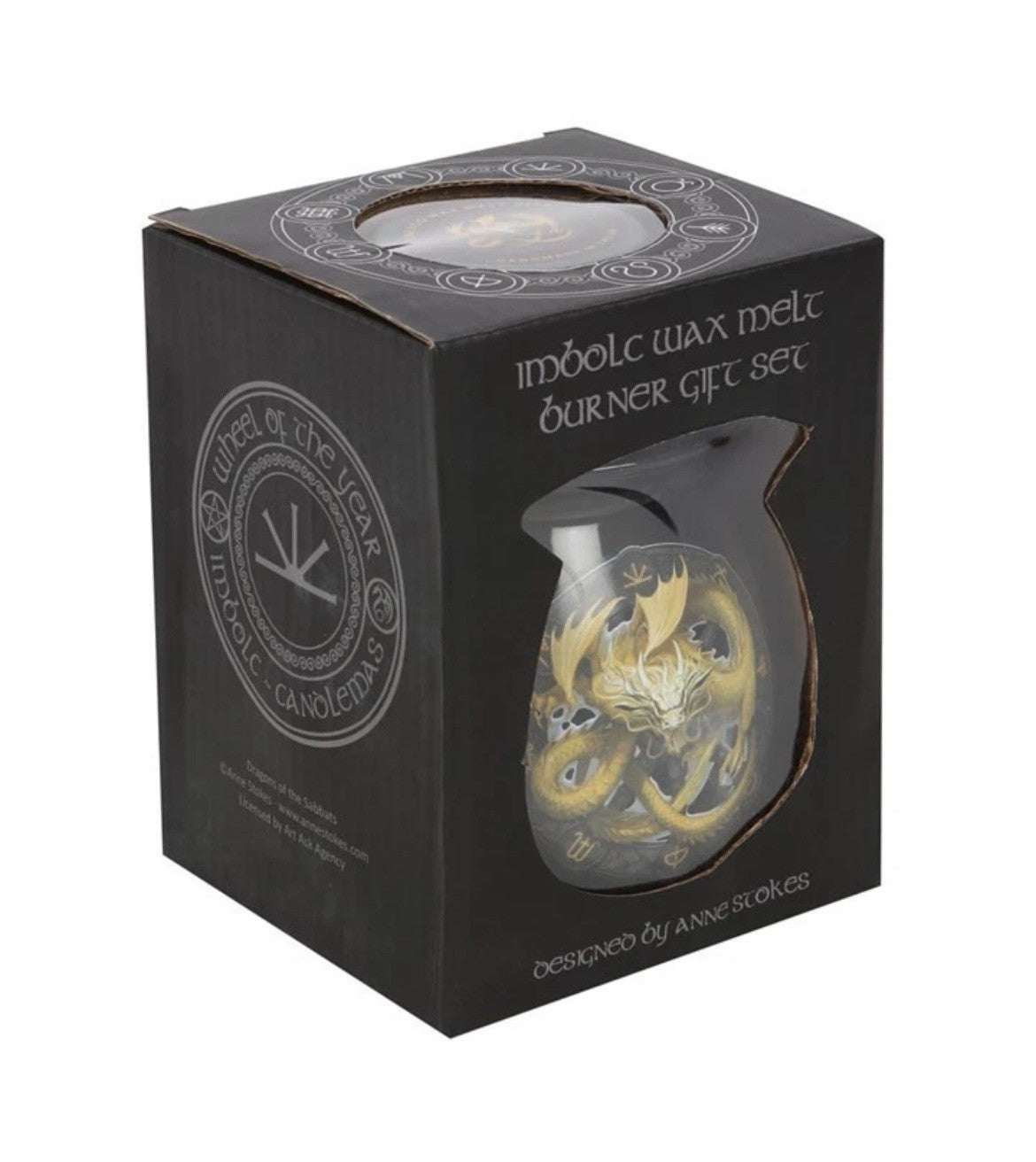 Imbolc Gothic Wax Melt Burner Gift Set by Anne Stokes