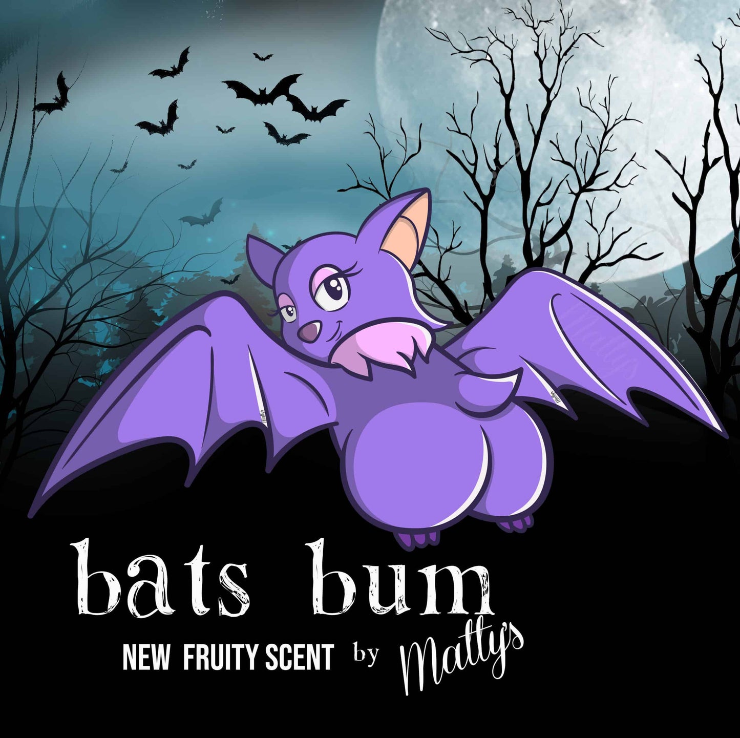 Bat Bum Scented Candle