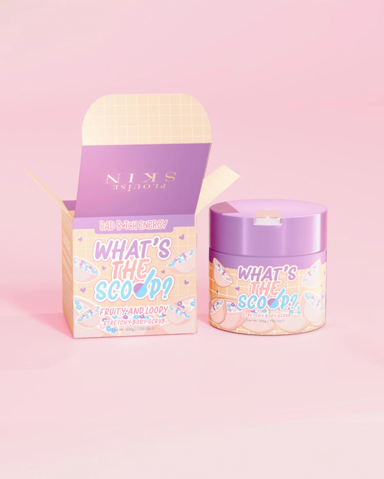 P. Louise What's The Scoop? Fruity & Loopy Stretchy Body Scrub 200g