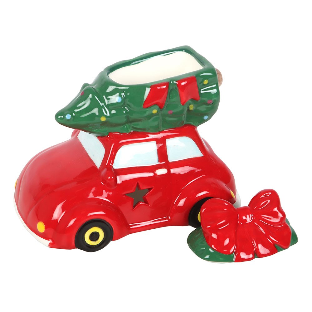 CAR WITH CHRISTMAS TREE BURNER