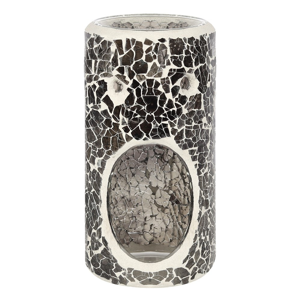 PILLAR GUNMETAL GREY CRACKLE OIL BURNER
