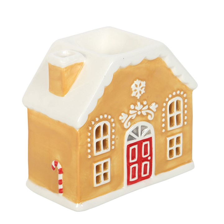CANDY CANE GINGERBREAD HOUSE OIL BURNER AND WAX WARMER