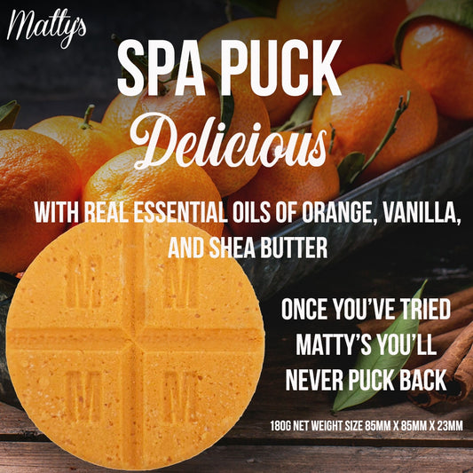 Delicious Spa Puck Orange and Vanilla