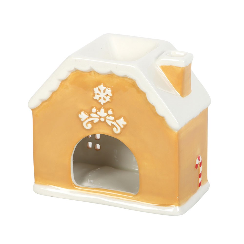 CANDY CANE GINGERBREAD HOUSE OIL BURNER AND WAX WARMER