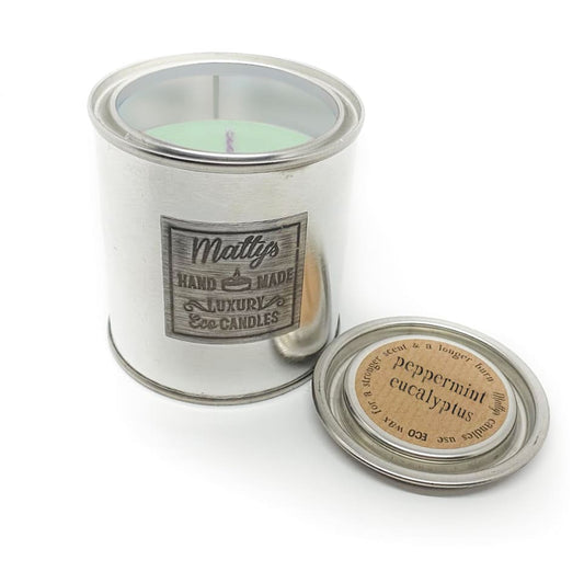Peppermint & Eucalyptus Scented Candle