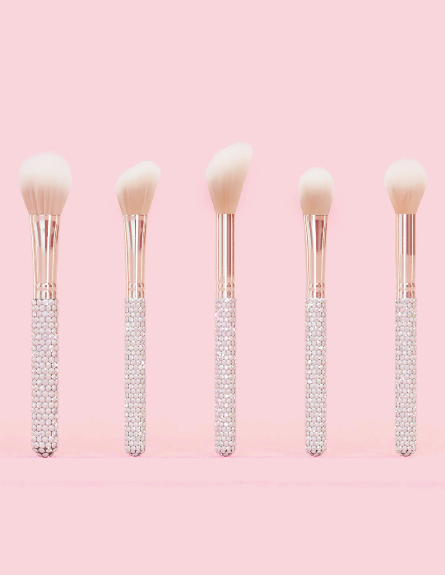 Crystal 20 Piece Makeup Brush Bundle Silver