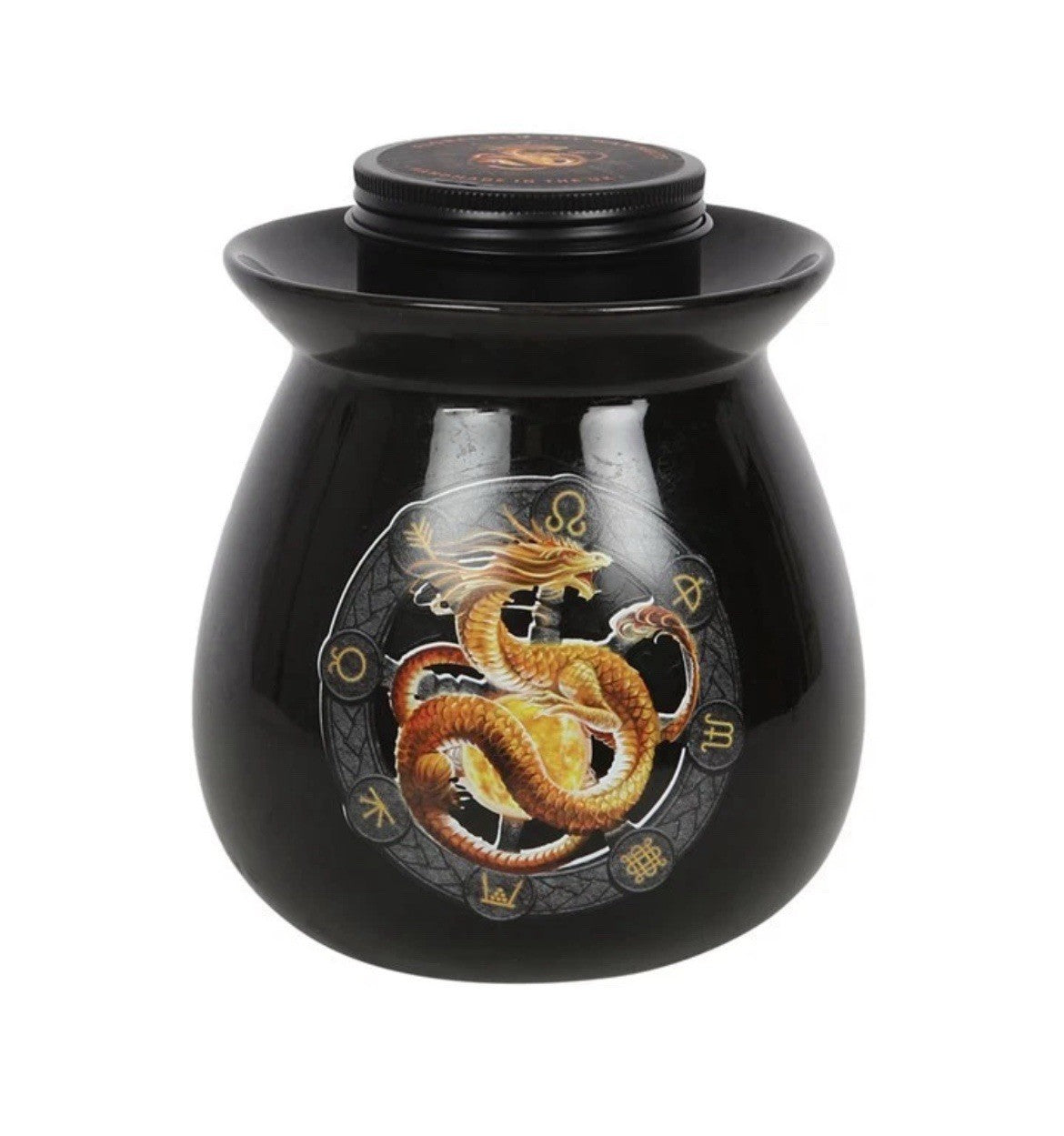 Litha Wax Melt Burner Gift Set by Anne Stokes Dragons of the Sabbat