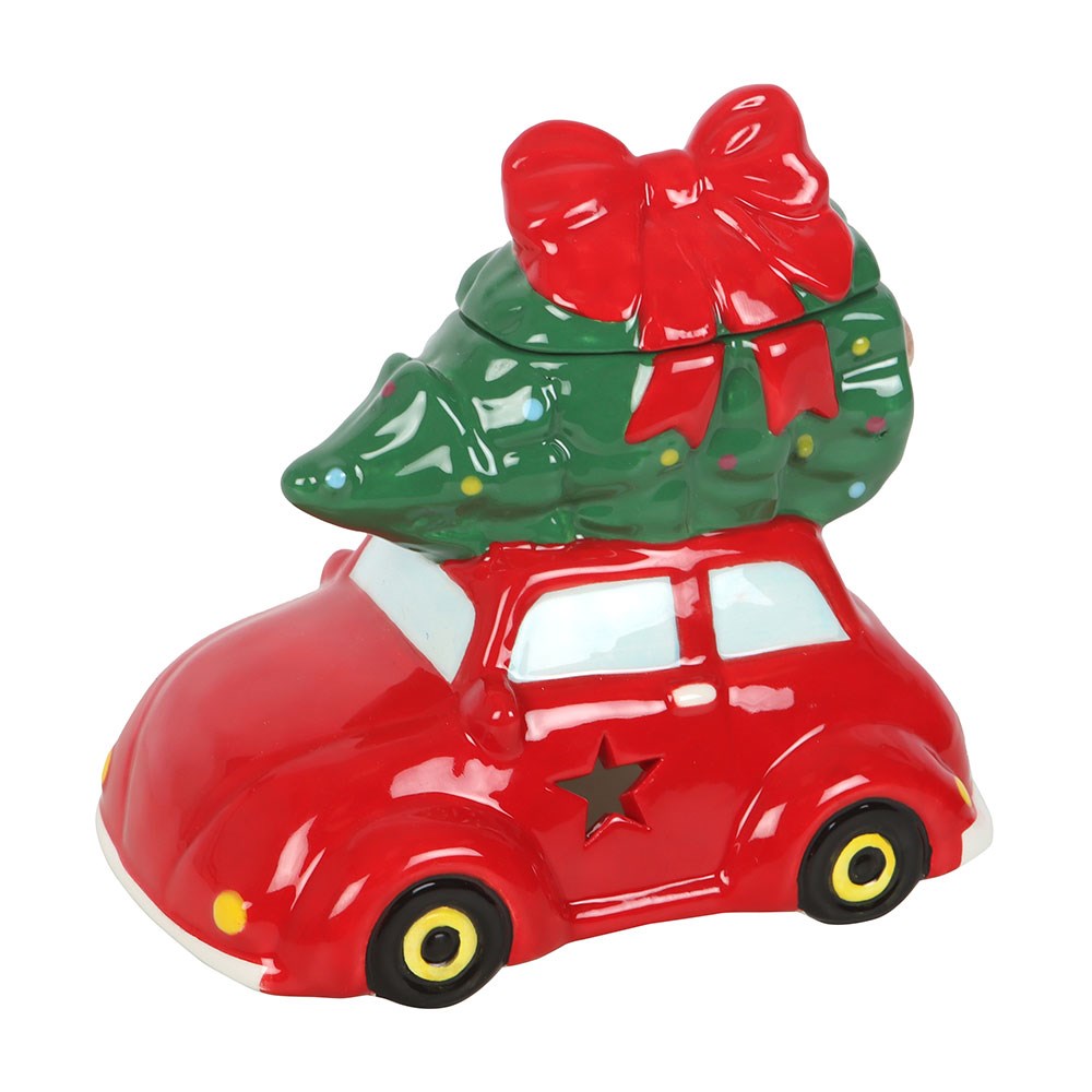 CAR WITH CHRISTMAS TREE  BURNER