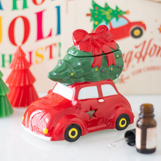 CAR WITH CHRISTMAS TREE  BURNER