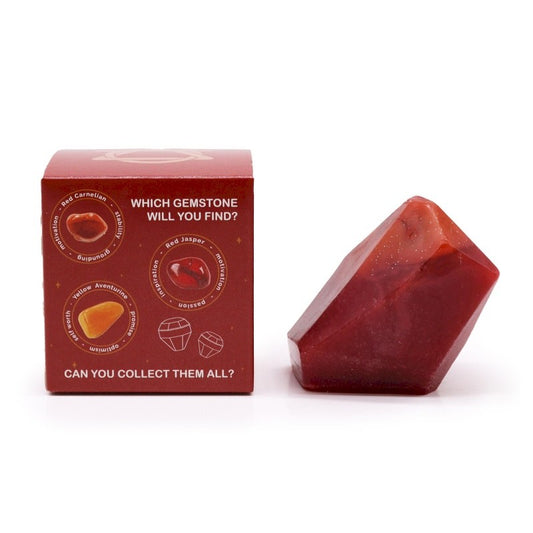 Crystal Elemental Fire Soap - Handcrafted, Gemstone-Infused, Refreshing Scent