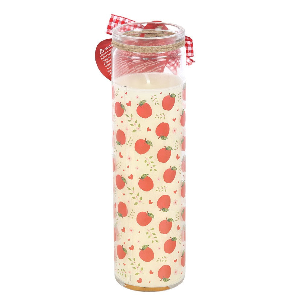 APPLE PRINT APPLE PIE TUBE CANDLE