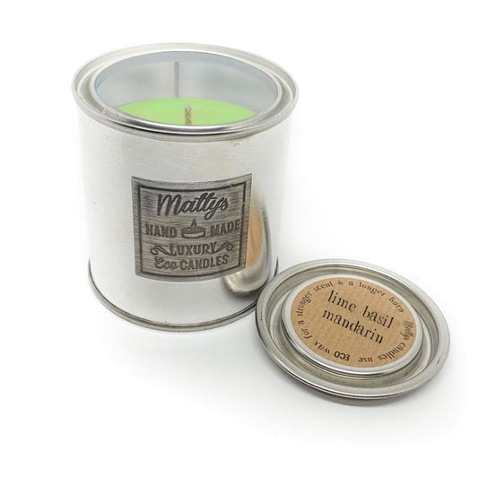Lime, Basil and Mandarin Scented Candle