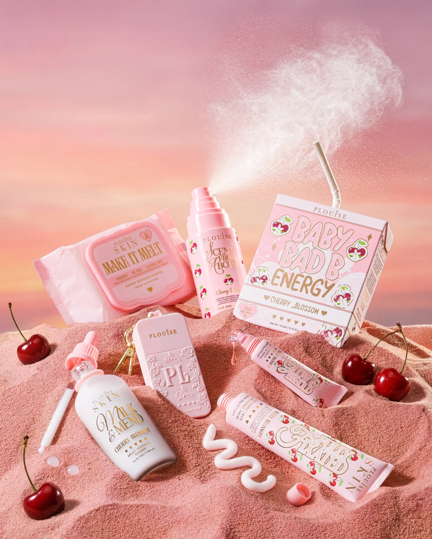 Pack Your Shit And Go Suitcase Cherry Blossom